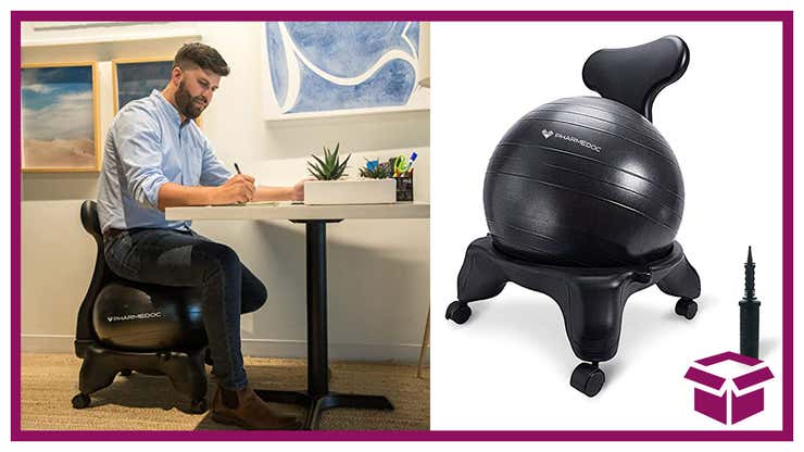 Image for Improve Your Posture and Boost Your Fitness with 46% Off Pharmedoc Exercise Ball Chair